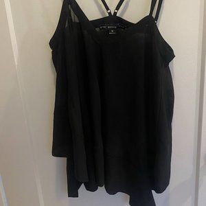 Black flowy tank top